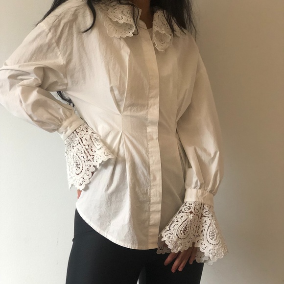 White Button Up Shirt - Picture 1 of 3